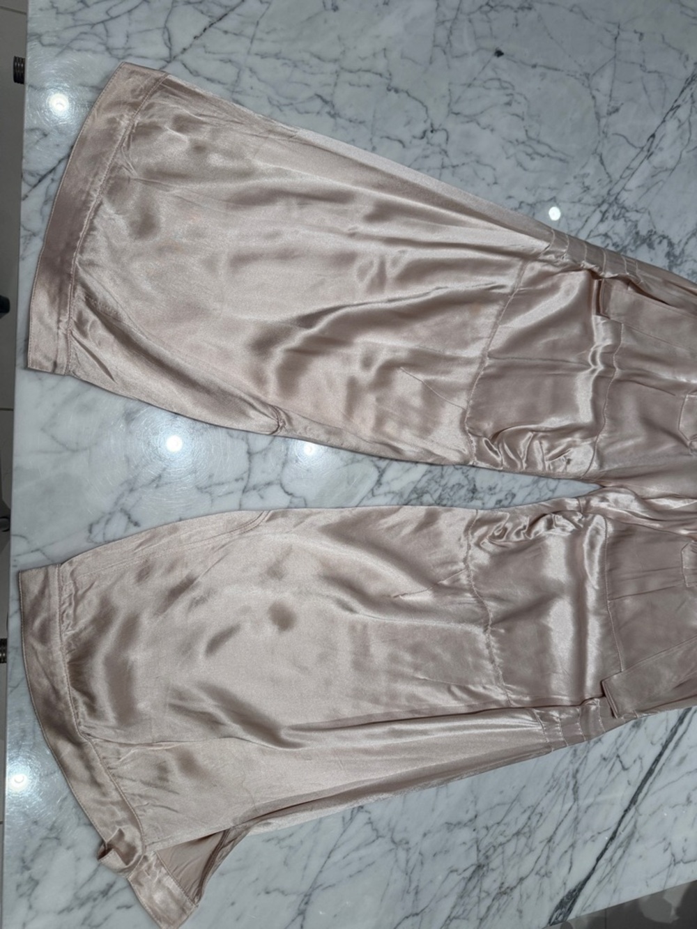Fendi FF Baguette Buckle Embellished Satin Cargo Pants - Picture 10 of 17